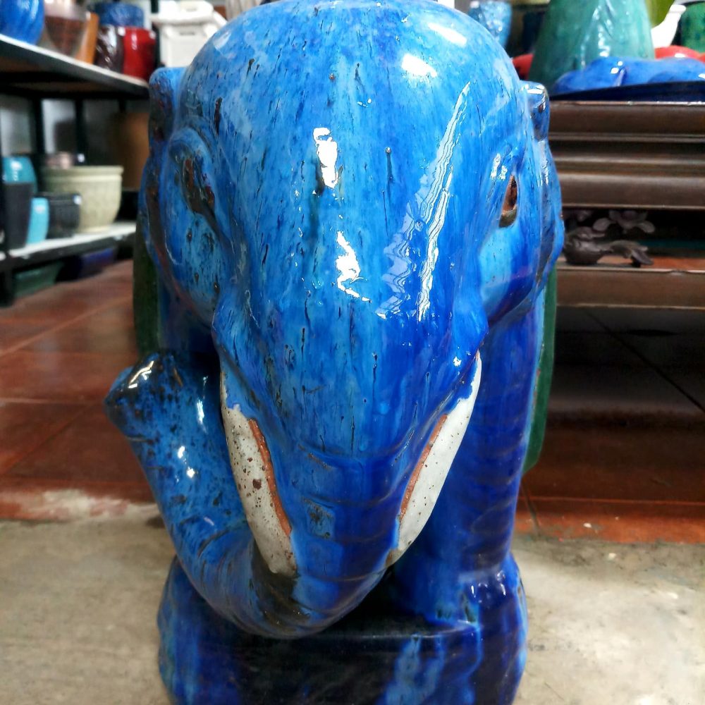 Blue Elephant Stool