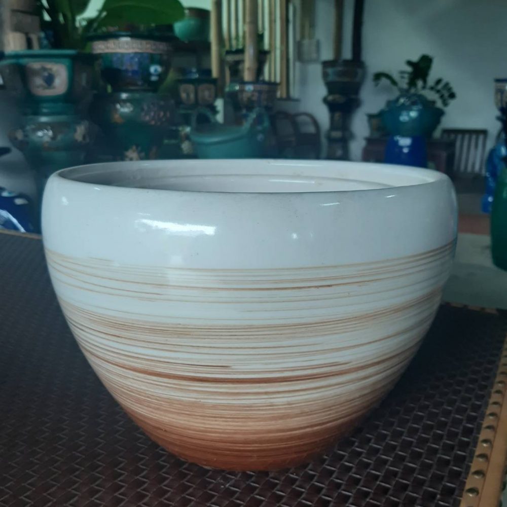 Coffee cup ceramic planter